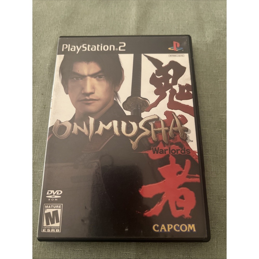 Capcom Onimusha Warlords Video Game PS2 Black Feudal Japan Action‎ Adventure